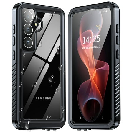 ANTSHARE Waterproof TPU Full Body Cell Phone Case for Samsung Galaxy S24, Black