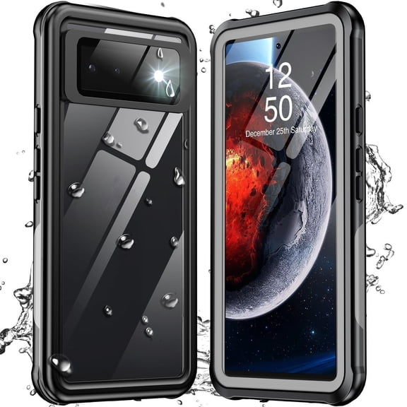 ANTSHARE for Google Pixel 6 Case, IP68 Waterproof Dustproof with Built-in Screen Protector, Heavy Duty Full Body Protective Phone Case for Pixel 6