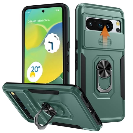ANTSHARE for Google Pixel 8 Pro Case with Stand, Heavy Duty Shockproof Cases with Camera Cover, Phone Case for Google Pixel 8 Pro