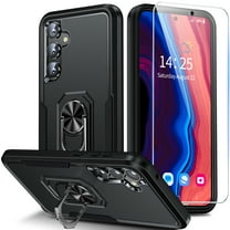 ANTSHARE for Samsung Galaxy S23 FE Case, with Screen Protector Fully Body Shockproof Phone Case for Galaxy S23FE - Black