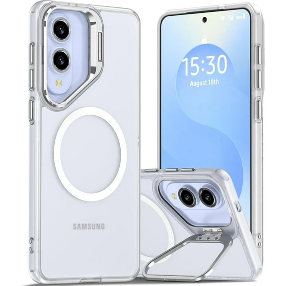 ANTSHARE for Samsung Galaxy S25 Edge Case with Stand, Compatible with MagSafe Accessories 2025, Military-Grade Protective Case