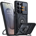 thumbnail image 1 of ANTSHARE for Samsung Galaxy S25 Ultra Case, Built in Rotatable Kickstand Ring & 1*Tempered Glass Screen Protector, Military ShockProof Protective Case for Samsung Galaxy S25 Ultra, 1 of 7