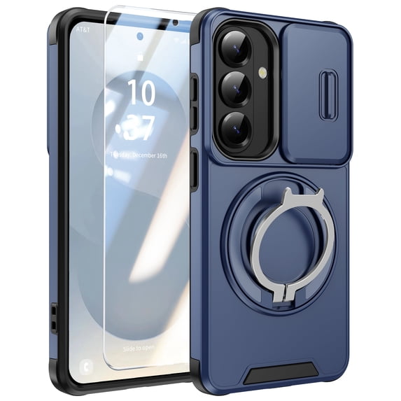 ANTSHARE for Samsung Galaxy S26 Case with Stand, Heavy Duty Shockproof Cases with Camera Cover, Phone Case for Samsung Galaxy S26