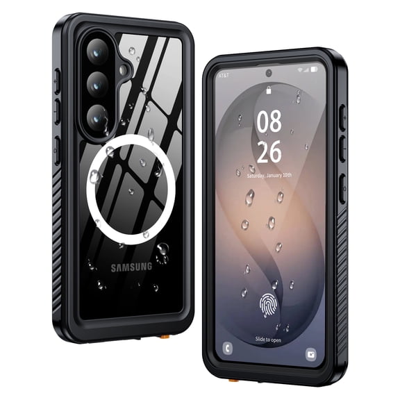 ANTSHARE Magnetic for Samsung Galaxy S26 Case, Waterproof with Built in Screen Protector & Camera Protection, [Compatible with MagSafe] Full Body Rugged Phone Case 6.3''-Black