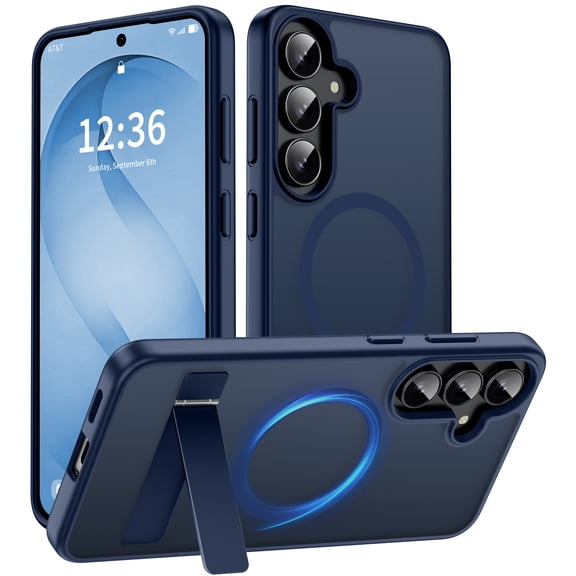 ANTSHARE for Samsung Galaxy S26 FE Case, Built-in Stand-Blue