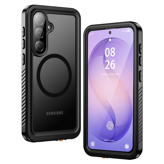 ANTSHARE Magnetic for Samsung Galaxy S26 Plus Case, Waterproof with Built in Screen Protector & Camera Protection, [Compatible with MagSafe] Full Body Rugged Phone Case 6.7''-Matte Black