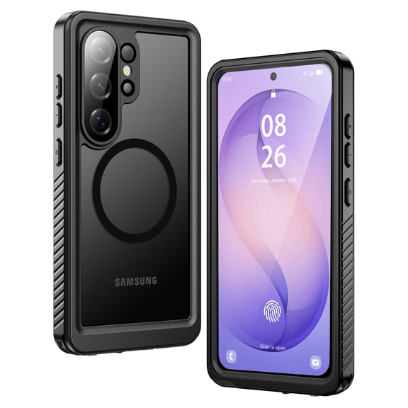 ANTSHARE Magnetic for Samsung Galaxy S26 Ultra Case, Waterproof with Built in Screen Protector & Camera Protection, [Compatible with MagSafe] Full Body Rugged Phone Case 6.9''-Matte Black
