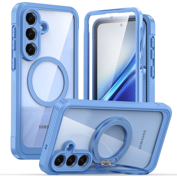 ANTSHARE Magnetic Case for Samsung Galaxy S26 FE with Detachable Kickstand, Built-in Screen Protector, Full Body Military-Grade Rugged Phone Cover