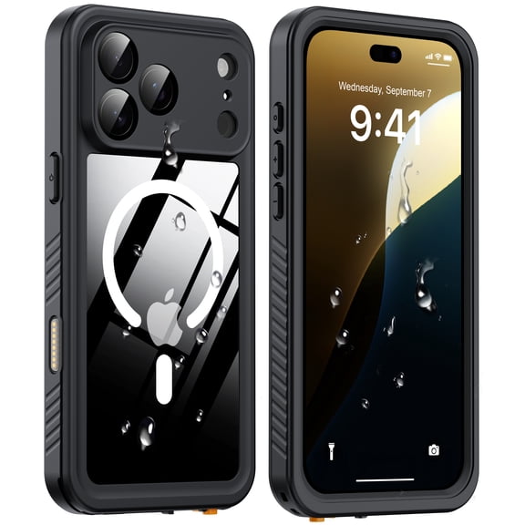 ANTSHARE for iPhone 18 Pro Max Case, Waterproof Built-in Screen Protector, [Full Body Shockproof] [Dustproof] [IP68 Underwater] Phone Case for iPhone 18 Pro Max- Black