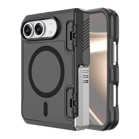 ANTSHARE for iPhone Duo Case with Stand, Military-Grade Drop Protection Magnetic case for iPhone Duo