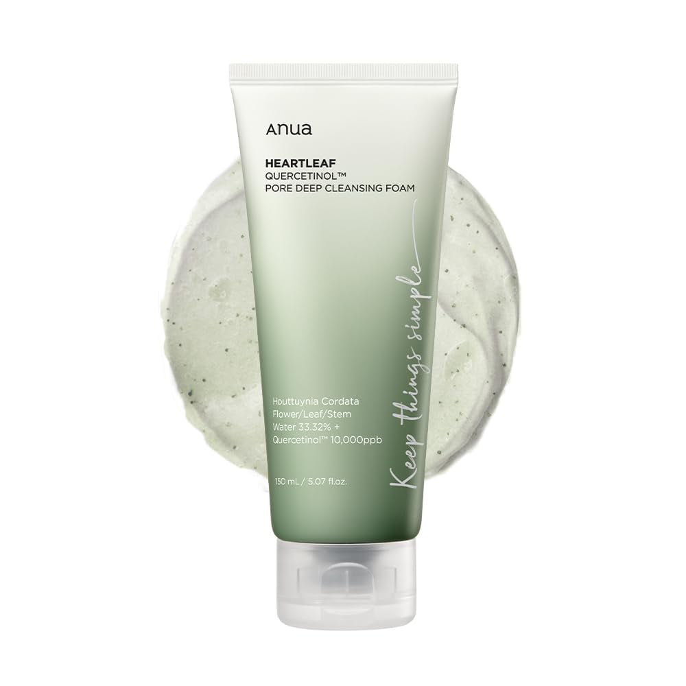 ANUA Heartleaf Quercetinol Pore Deep Cleansing Foam, Facial Cleanser