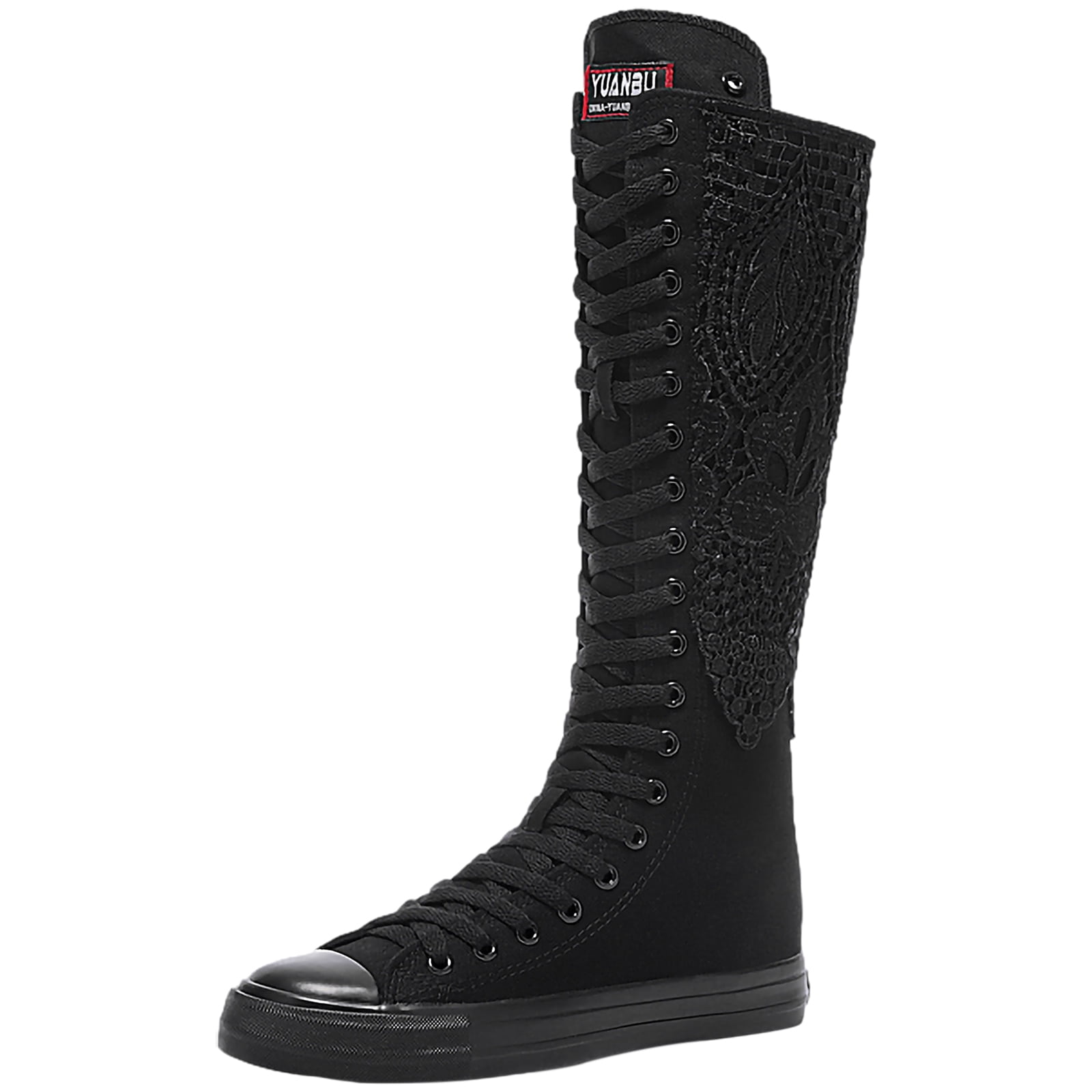 Strawberry Women's Lace Up Canvas Boots main image 0