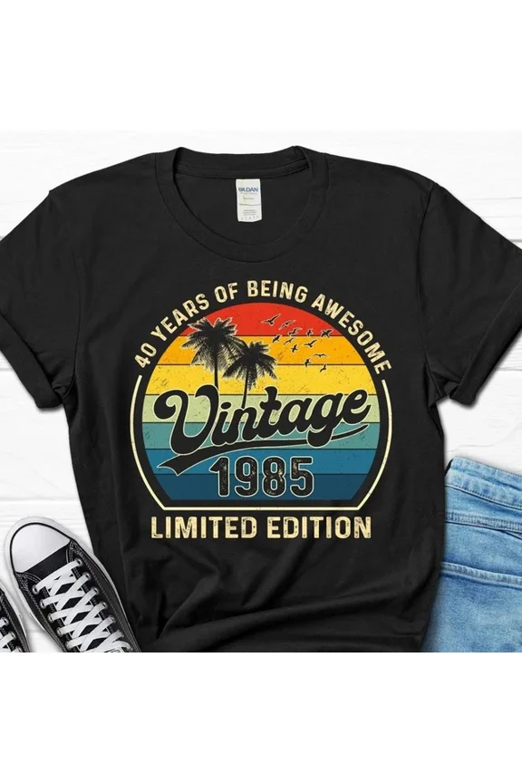 40Th Birthday Gift, 40 Years Men'S Shirt, 40Th Birthday Awesome Gift, 40Th Unisex S-5XL Hot Trending Shirt, Vintage Birthday Gift