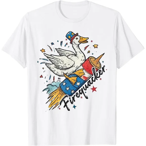ANUNSHIRT 4Th July Rubber Duck Firequacker Patriot Men Women T-Shirt Unisex S-5XL Hot Trending Shirt, Vintage Birthday Gift