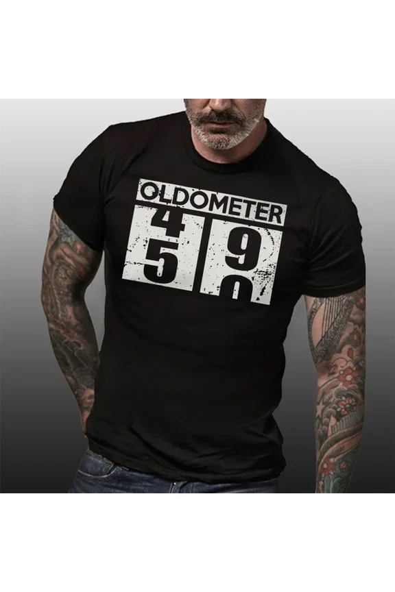 50Th Birthday Gift For Men, 50Th Birthday Men'S Shirt, Oldometer 50 T-Shirt, Unisex S-5XL Hot Trending Shirt, Vintage Birthday Gift