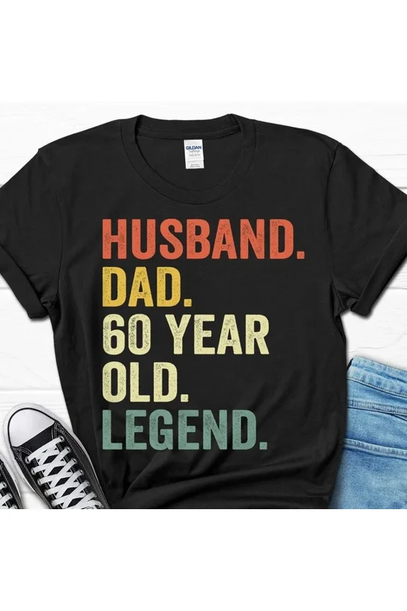 60Th Birthday Gift For Men, Husband Dad 60 Year Old Legend Shirt, 60Th Unisex S-5XL Hot Trending Shirt, Vintage Birthday Gift