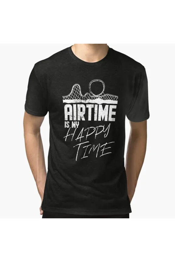 Airtime is my happy time I funny rollercoaster enthusiast design T-Shirt Unisex S-5XL Hot Trending Shirt, Vintage Birthday Gift