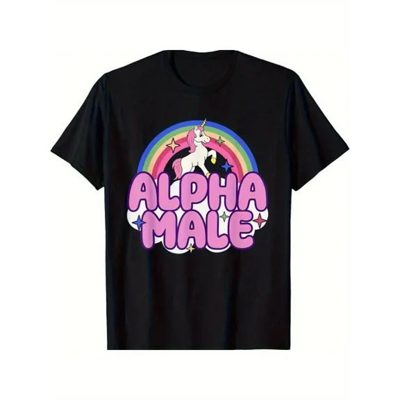 ANUNSHIRT Alpha Male Unicorn Funny Ironic Weird Y2K Unisex S-5XL Hot Trending Shirt, Vintage Birthday Gift