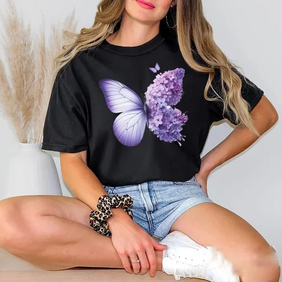 ANUNSHIRT Artistic Butterfly T Shirt Nature Inspired Gift For Women Unisex S-5XL Hot Trending Shirt, Vintage Birthday Gift