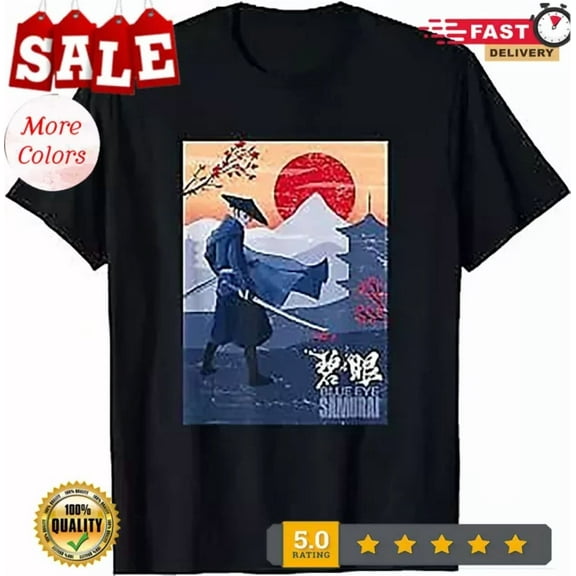 ANUNSHIRT Blue Eye Samurai Mizu Vintage T Shirt Unisex S-5XL Hot Trending Shirt, Vintage Birthday Gift