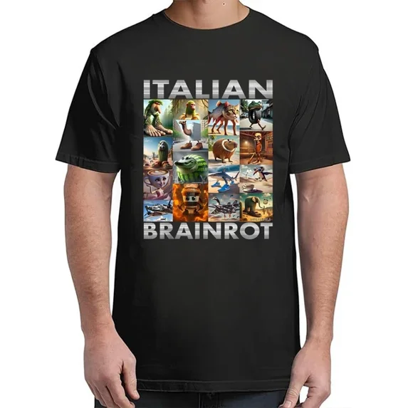 ANUNSHIRT Brainrot Italian Brain Rot Italian Brainrot T-Shirt Unisex S-5XL Hot Trending Shirt, Vintage Birthday Gift