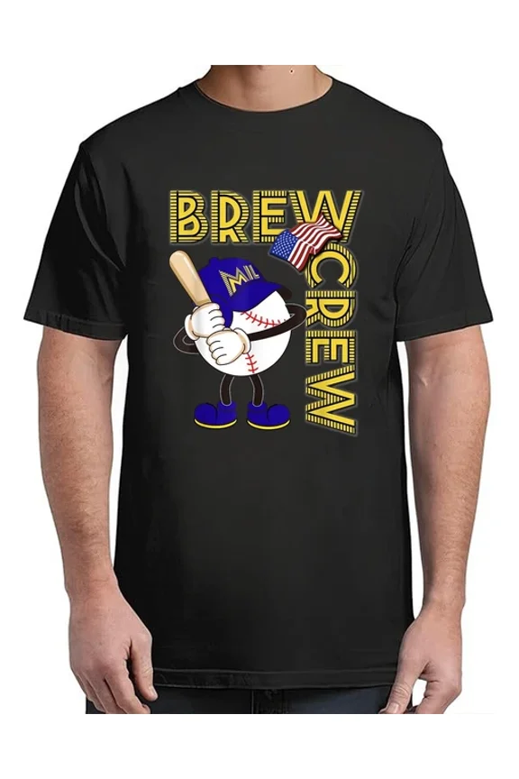 Brew Crew_Sausage Race_003 T-Shirt Unisex S-5XL Hot Trending Shirt, Vintage Birthday Gift