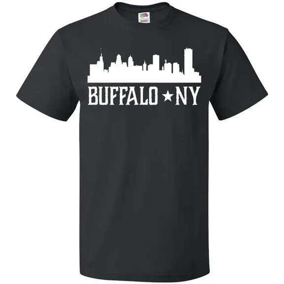 ANUNSHIRT Buffalo New York Ny Cities Skyline T-Shirt City Silhouette Travel Gift Unisex S-5XL Hot Trending Shirt, Vintage Birthday Gift