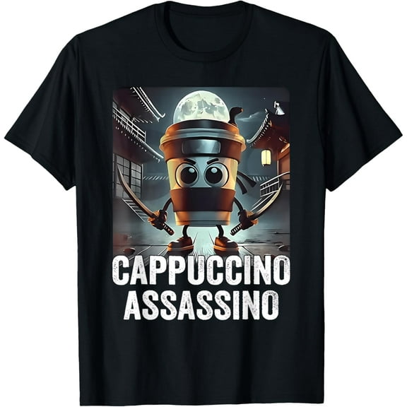 ANUNSHIRT Cappuccino Assassino Brainrot Italian T-Shirt Unisex S-5XL Hot Trending Shirt, Vintage Birthday Gift