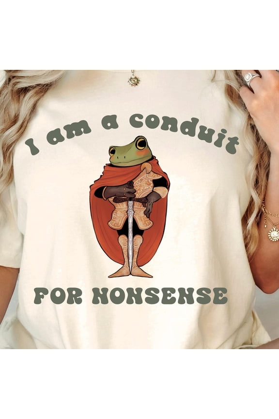 Conduit For Nonsense Frog Shirt Animal Shirt Frog Lover Gift Funny Frog Retro Shirt Frog Shirt Birthday Gift For Her Western Frog Shirt Unisex S-5XL Hot Trending Shirt
