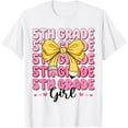 thumbnail image 1 of ANUNSHIRT Coquette 5Th Grade First Day Of Back To School Girls Outfits T-Shirt Unisex S-5XL Hot Trending Shirt, Vintage Birthday Gift, 1 of 3