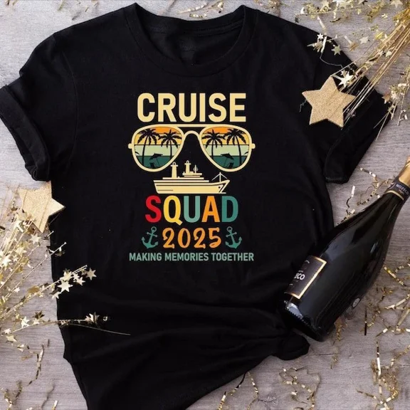 ANUNSHIRT Cruise Squad Shirt, Matching Family Cruise Tee, Friends Vacation Shirt, Fam Unisex S-5XL Hot Trending Shirt, Vintage Birthday Gift