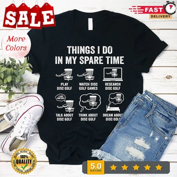 ANUNSHIRT Disc Golf Lover Shirt, Disc Golf T-Shirt For Him, Frisbee Golf Gift For Her Unisex S-5XL Hot Trending Shirt, Vintage Birthday Gift