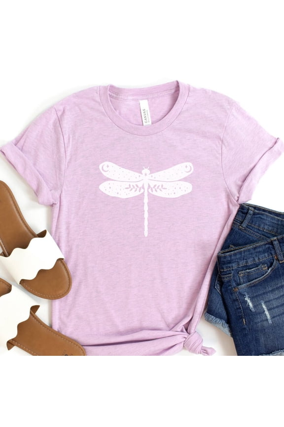 Dragonfly Shirt, Celestial Shirt, Summer Tee-Shirt For Women, Boho Summer Shirt, Nature Lover Gift, Gifted Gardener, Comfortable Summer Tee Unisex S-5XL Hot Trending Shirt