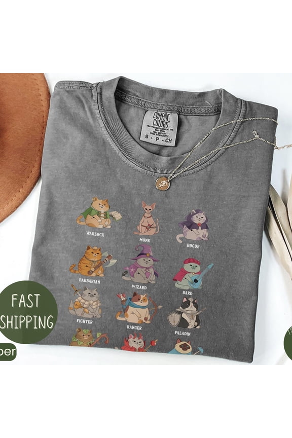 Dungeons And Cats Shirt, Dungeons Game Tshirt, Retro Dnd Tee, Funny D&D Cats, Role Playing Game Shirt Unisex S-5XL Hot Trending Shirt, Vintage Birthday Gift