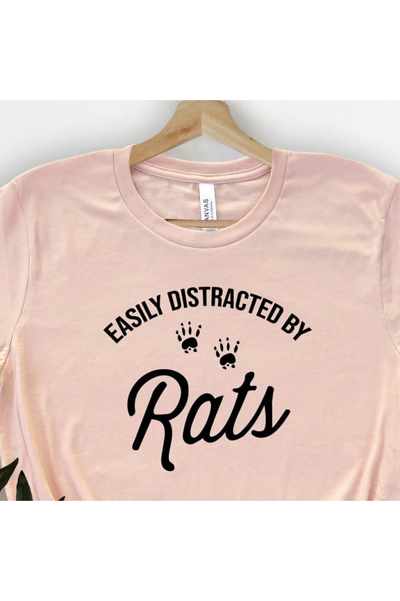 Easily Distracted By Rats Shirt, Rat Lover Shirt, Funny Animal Shirt, Cute Rat Shirt, Rat Lover Gift, Rat Owner Shirt, Rat Shirt Unisex S-5XL Hot Trending Shirt, Vintage Birthday Gift