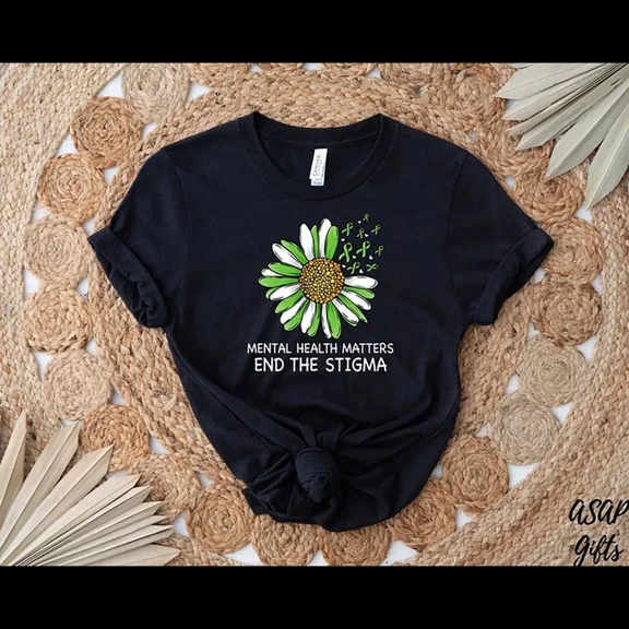 ANUNSHIRT End The Stigma Awareness Shirt, Motivational T-Shirt, Self Love... Unisex S-5XL Hot Trending Shirt, Vintage Birthday Gift