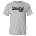 thumbnail image 1 of ANUNSHIRT Established 1968 T-Shirt Unisex S-5XL Hot Trending Shirt, Vintage Birthday Gift, 1 of 3