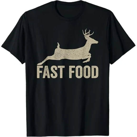 ANUNSHIRT Fast Food Deer Hunter - Funny Hunting Tee T-Shirt Unisex S-5XL Hot Trending Shirt, Vintage Birthday Gift