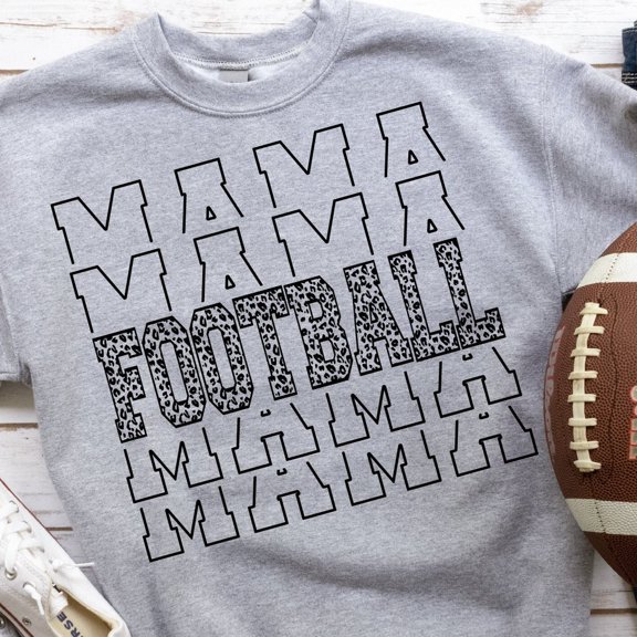 ANUNSHIRT Football Mama Shirt, Football Mom Shirt, Momlife Shirt, Football Shirt, Leo.Pard Print Digital Unisex S-5XL Hot Trending Shirt, Vintage Birthday Gift