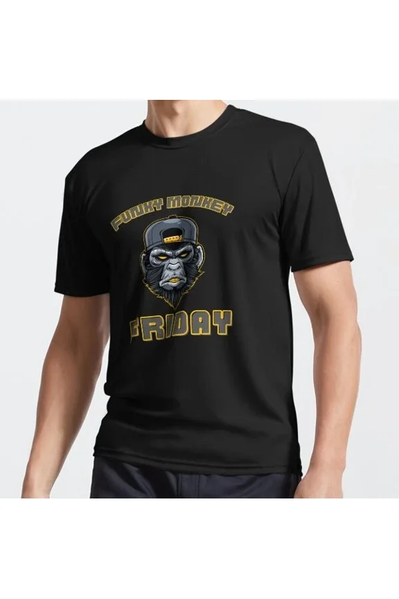 Funky Monkey Friday Funny T-Shirt Unisex S-5XL Hot Trending Shirt, Vintage Birthday Gift