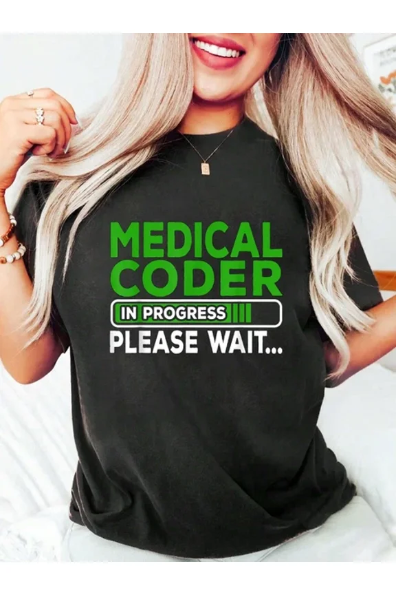 Future Medical Coder Graphic T-Shirt - Casual Summer Round Neck Tee Unisex S-5XL Hot Trending Shirt, Vintage Birthday Gift