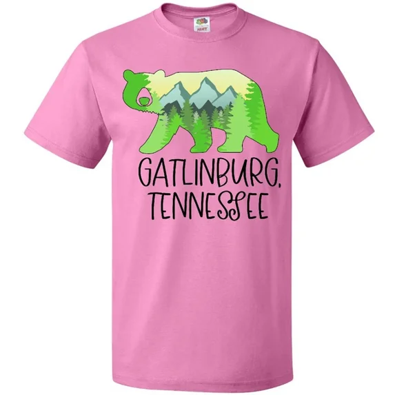 ANUNSHIRT Gatlinburg, Tennessee- Mountains And Bear Shape T-Shirt State Home Jc Unisex S-5XL Hot Trending Shirt, Vintage Birthday Gift