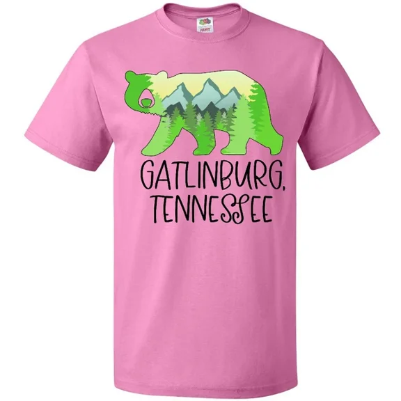 ANUNSHIRT Gatlinburg, Tennessee- Mountains And Bear Shape T-Shirt State Home Jc Unisex S-5XL Hot Trending Shirt, Vintage Birthday Gift