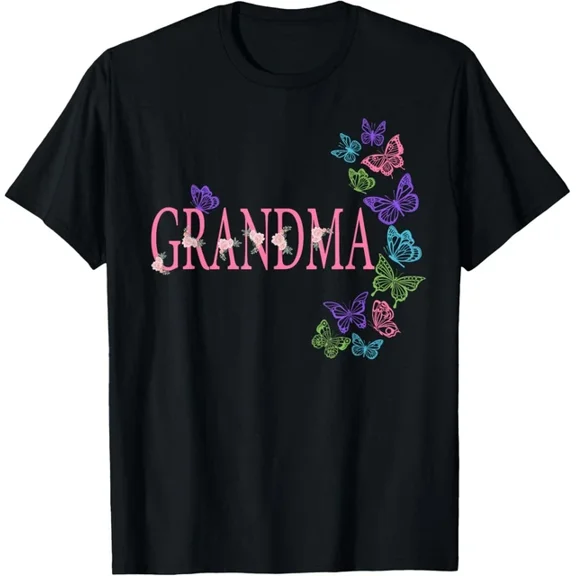 ANUNSHIRT Grandma Of The Birthday Girl Butterfly Family 1St Birthday T-Shirt Unisex S-5XL Hot Trending Shirt, Vintage Birthday Gift