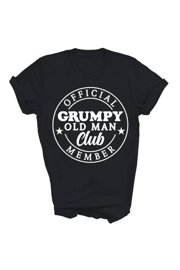 Grumpy Old Man Club Official Member Shirt Unisex S-5XL Hot Trending Shirt, Vintage Birthday Gift