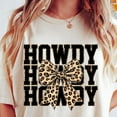 thumbnail image 1 of ANUNSHIRT Howdy Shirt, Leo.Pard Print Coquette Western Shirt, Cowgirl Graphic, Country Girl Shirt, Retro Wild West Shirt Unisex S-5XL Hot Trending Shirt, Vintage Birthday Gift, 1 of 3