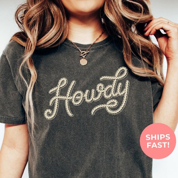 ANUNSHIRT Howdy Shirt, Western Shirt, Southern Shirt, Country Girl Gift, Concert Tee, Texas Women Shirt, Retro Rodeo Tshirt Unisex S-5XL Hot Trending Shirt, Vintage Birthday Gift