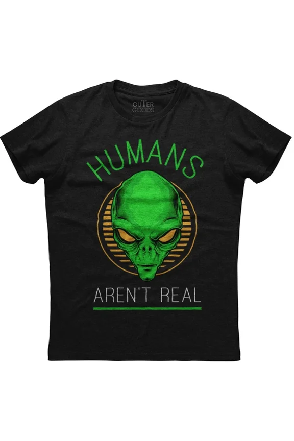 Humans Aren'T Real Horror T-Shirt Unisex S-5XL Hot Trending Shirt, Vintage Birthday Gift