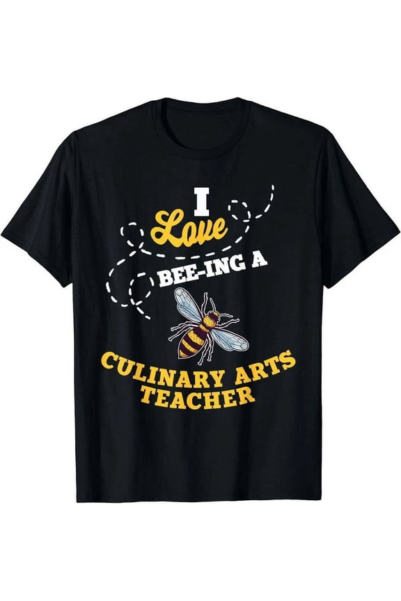 I Love Bee-Ing A Culinary Teacher Honey Bee T-Shirt Unisex S-5XL Hot Trending Shirt, Vintage Birthday Gift