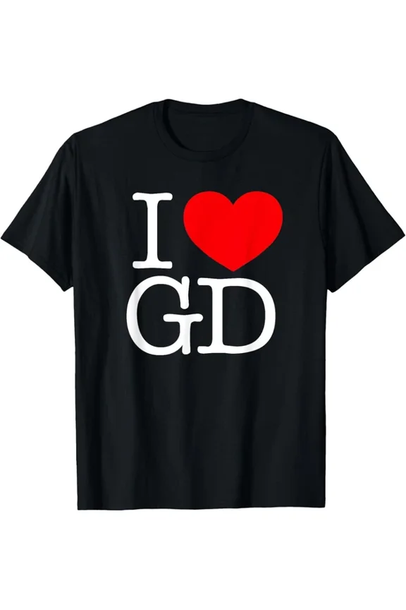 ANUNSHIRT I Love (Heart) Gd T-Shirt Unisex S-5XL Hot Trending Shirt, Vintage Birthday Gift